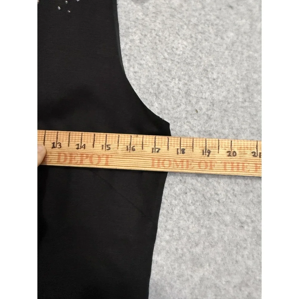 J2K essica Howard Dress Womens‎ 10 Black Beaded Cameo Sheath Midi Victorian